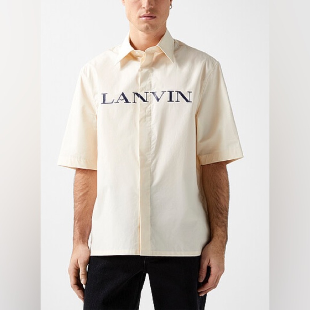 NWT Lanvin Cream Men's Shirt- brand new with tags, medium